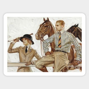 Joseph Christian Leyendecker, Horse Racing Sticker